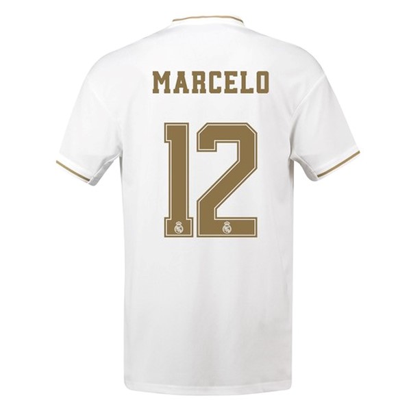Maillot Football Real Madrid NO.12 Marcelo Domicile 2019-20 Blanc